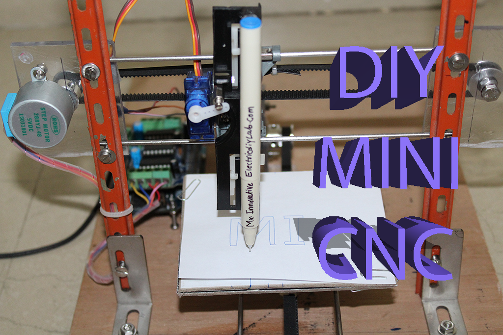 How to Make Mini Home Made CNC Machine Arduino+28BJY-48 Stepper
