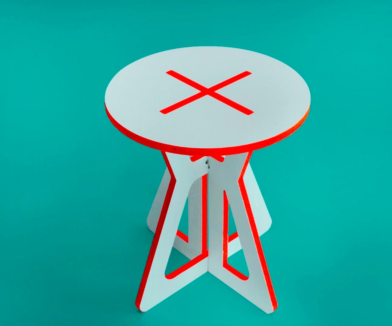 X and O Side Table