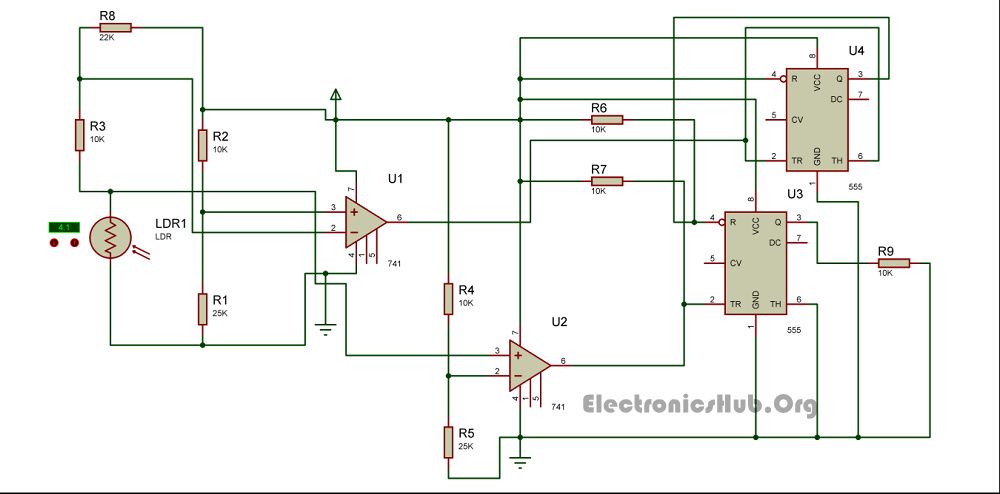 Unambiguous Night Lamp Switcher Circuit