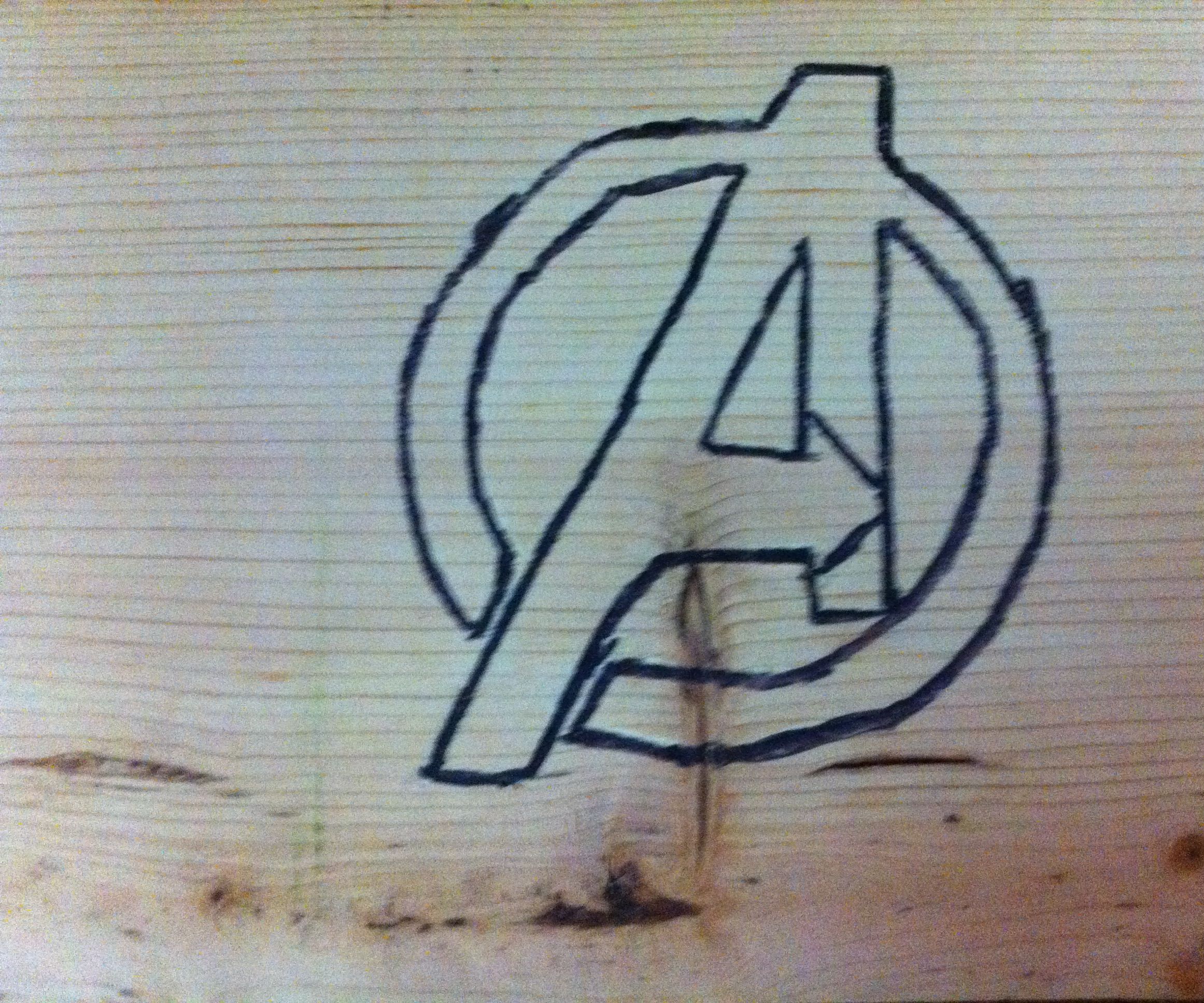 How to Whittle the Avengers Symbol 