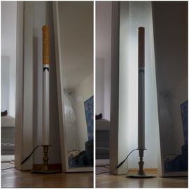 DIY Giant Cigarette LED Lamp : 3 Steps