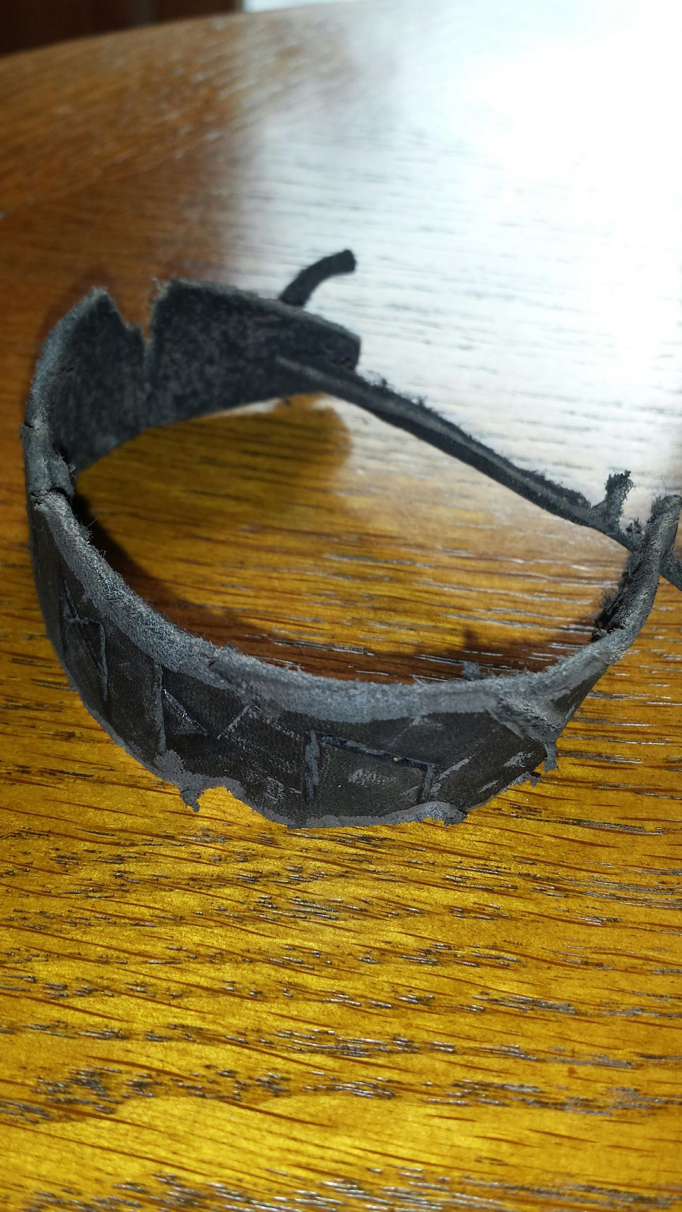 Battle-worn Leather Bracelet 