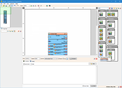 In Visuino: Add and And Configure 3 Sine Analog Generator Components