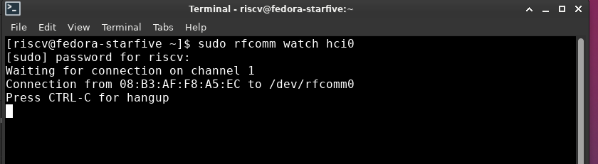 Configuring Bluetooth for Serial Communication