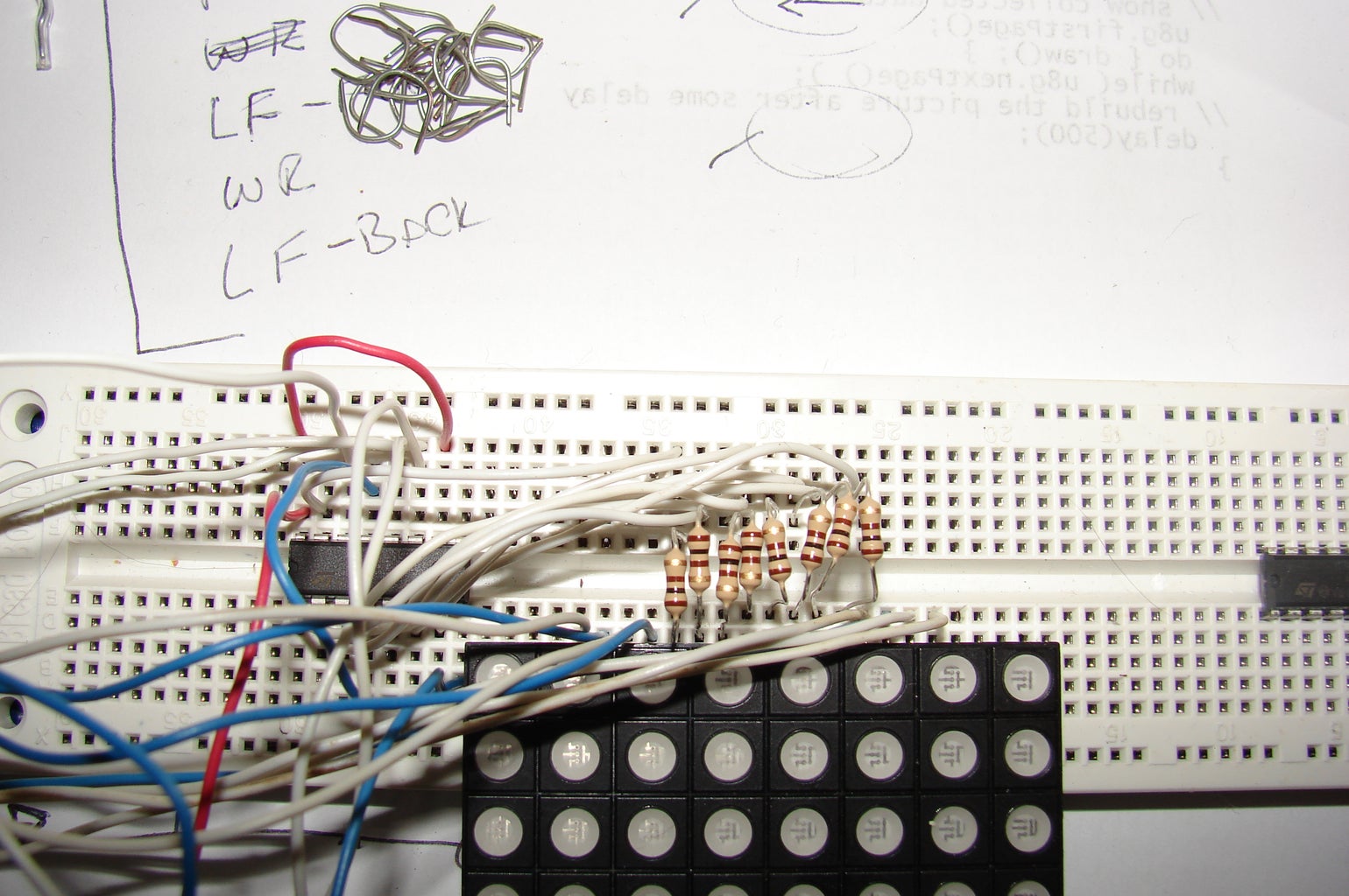 Arduino Powered Three Color 8x8 Led Array