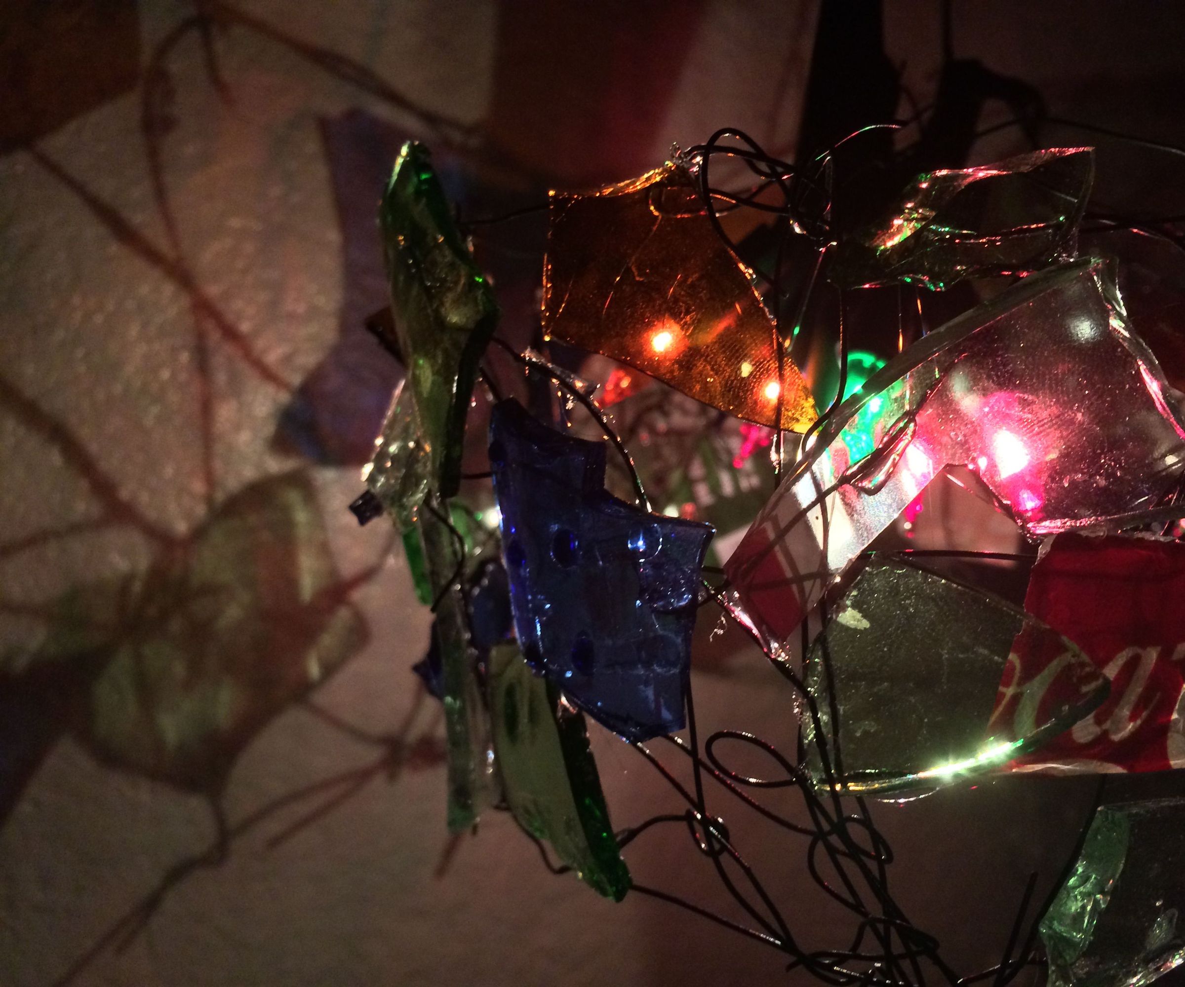 USB Powered Glass Shard Lamp