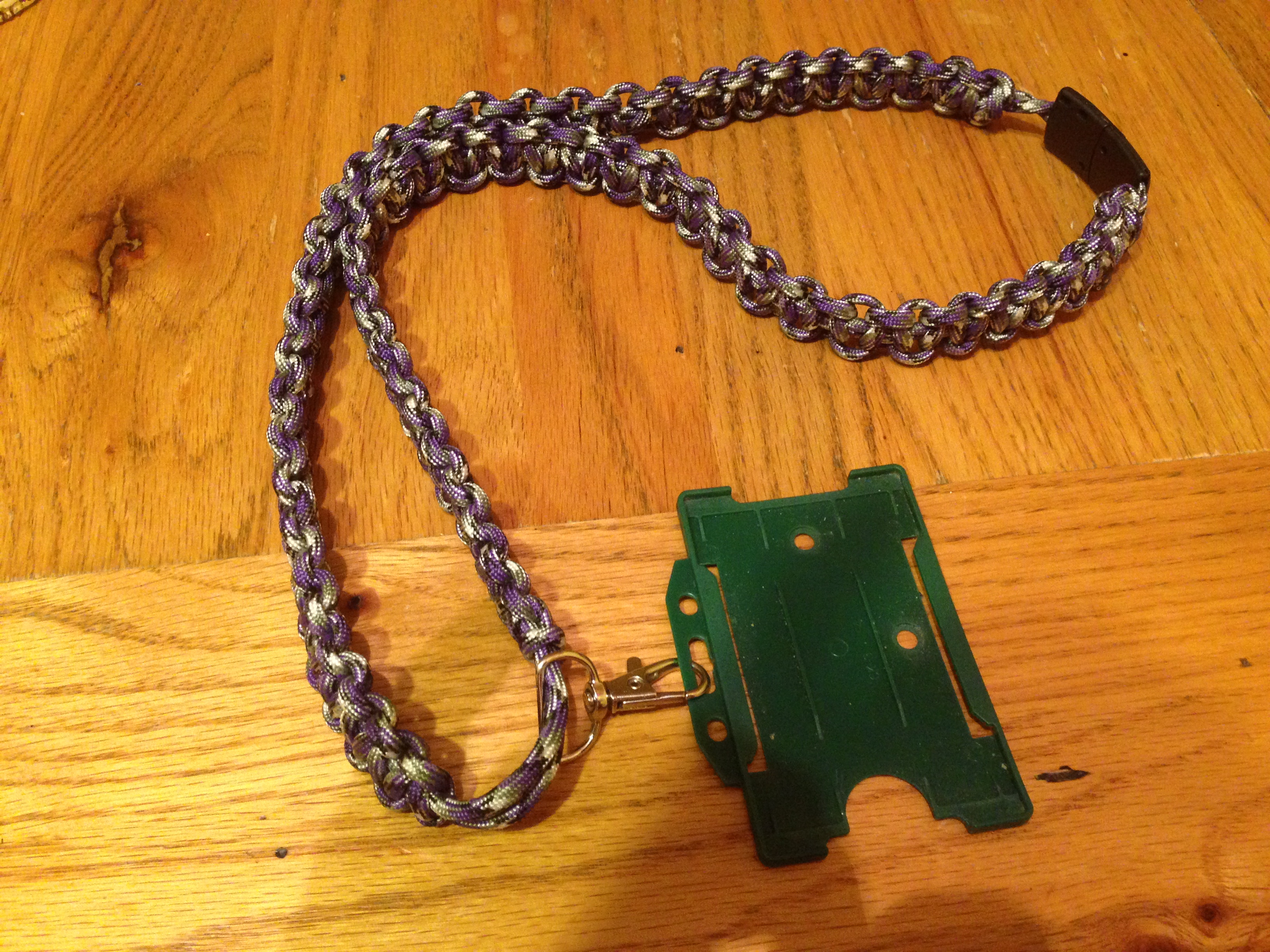 Making a Paracord Lanyard for ID Badges