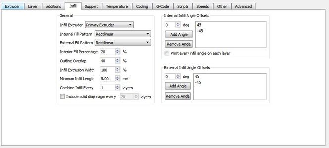 Simplify3D Settings