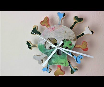 Skateboard Recycling Wall Clock DIY