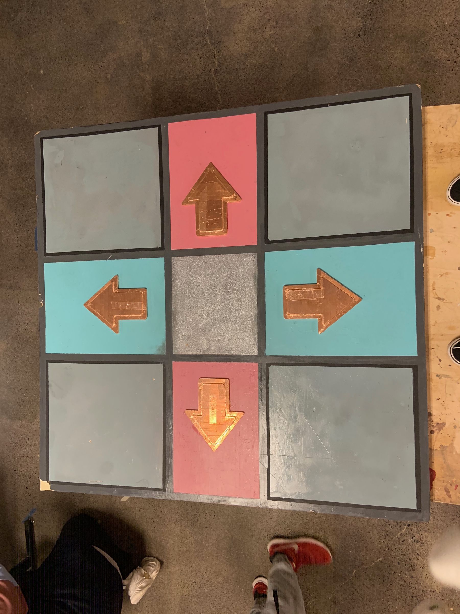 DIY Dance Dance Revolution Using Makey Makey 6 Steps Instructables