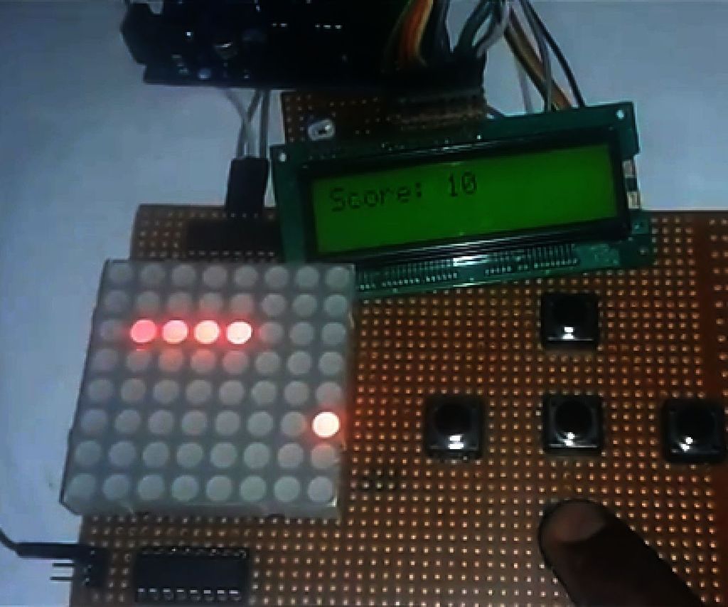 Arduino Snake Game With 8x8 LED Matrix: 4 Steps