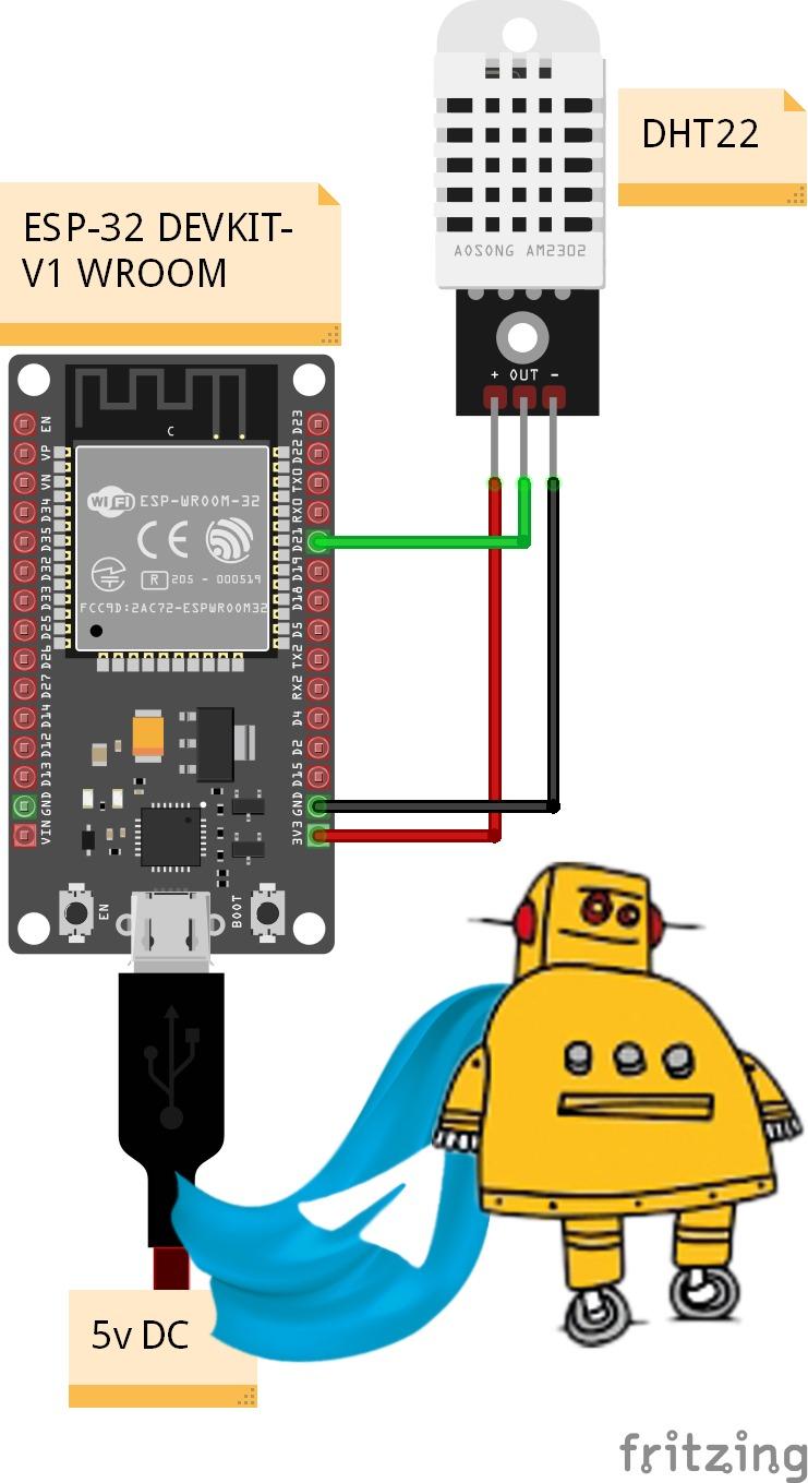 Esp-32 Based Temperature and Humidity Tracing Via Telegram : 7 Steps ...
