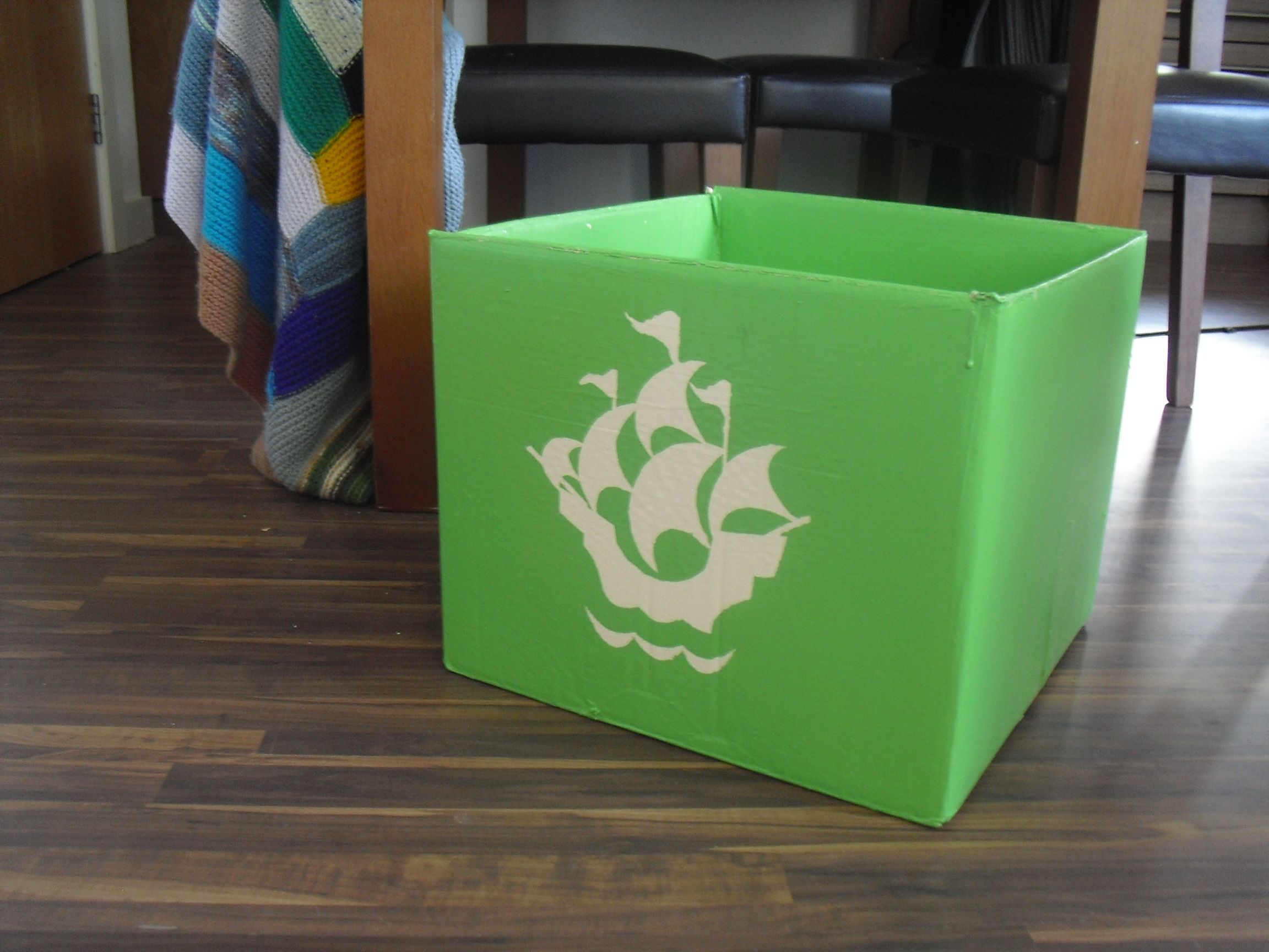 Blue Peter Recycling Box (no Sticky Back Plastic Required)