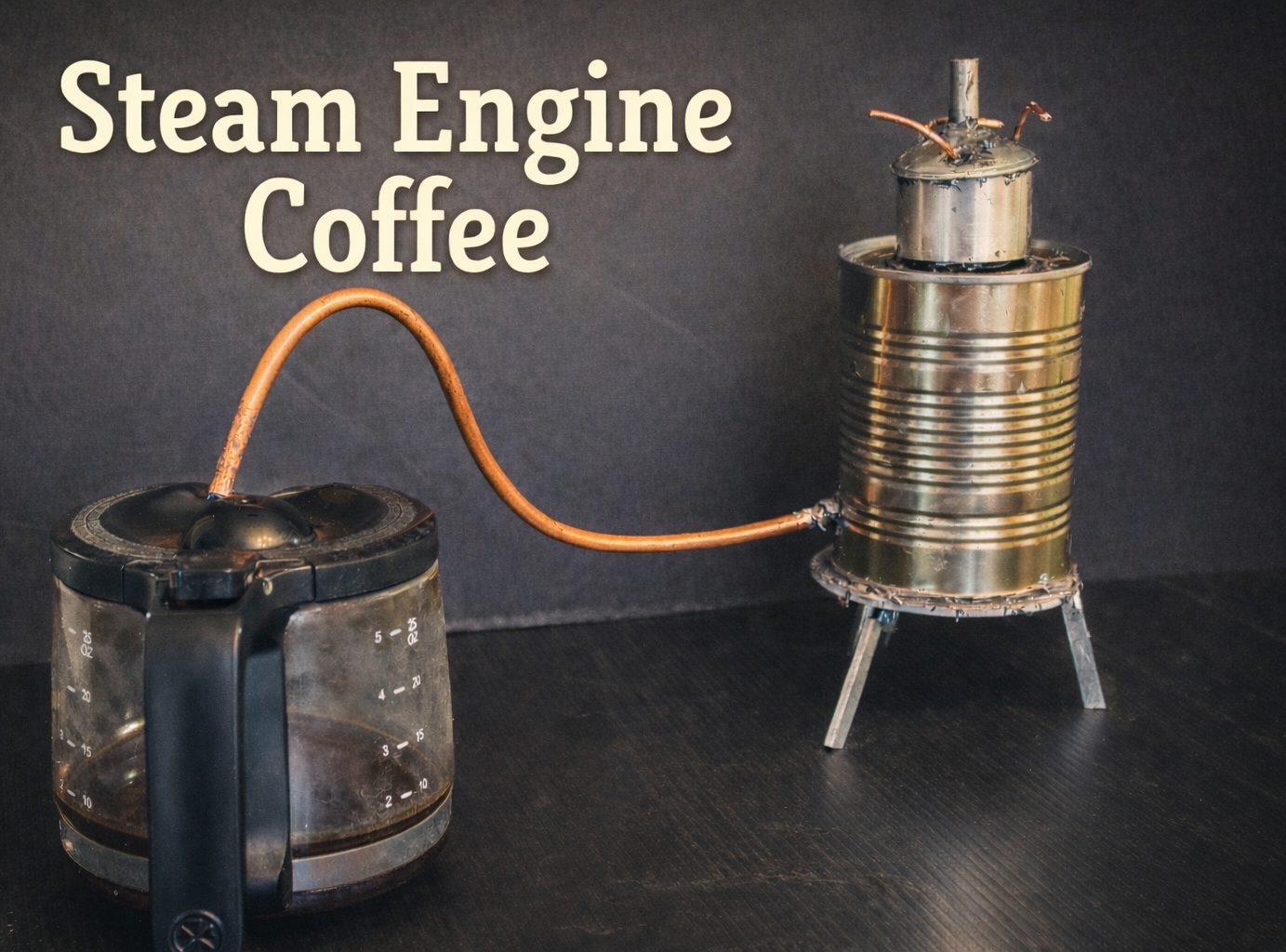 Heron's Engine (Steam Engine) Powered Coffee Maker
