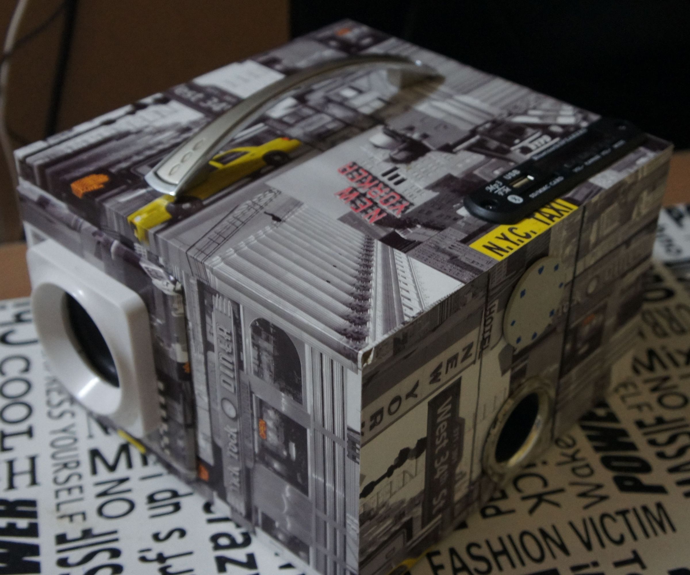 DIY 2.1 Portable Speaker With USB , AUX , TF , Bluetooth and Remote Control