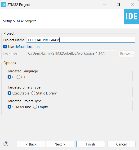 Stm Code Ide Steps to Start With STM Cube IDE and to Blink On-board LED Using HAL ...