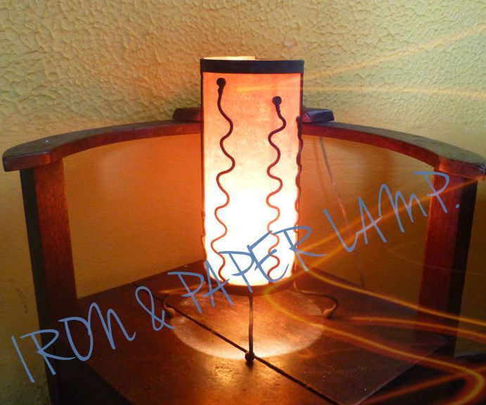 Iron & Paper Lamp.