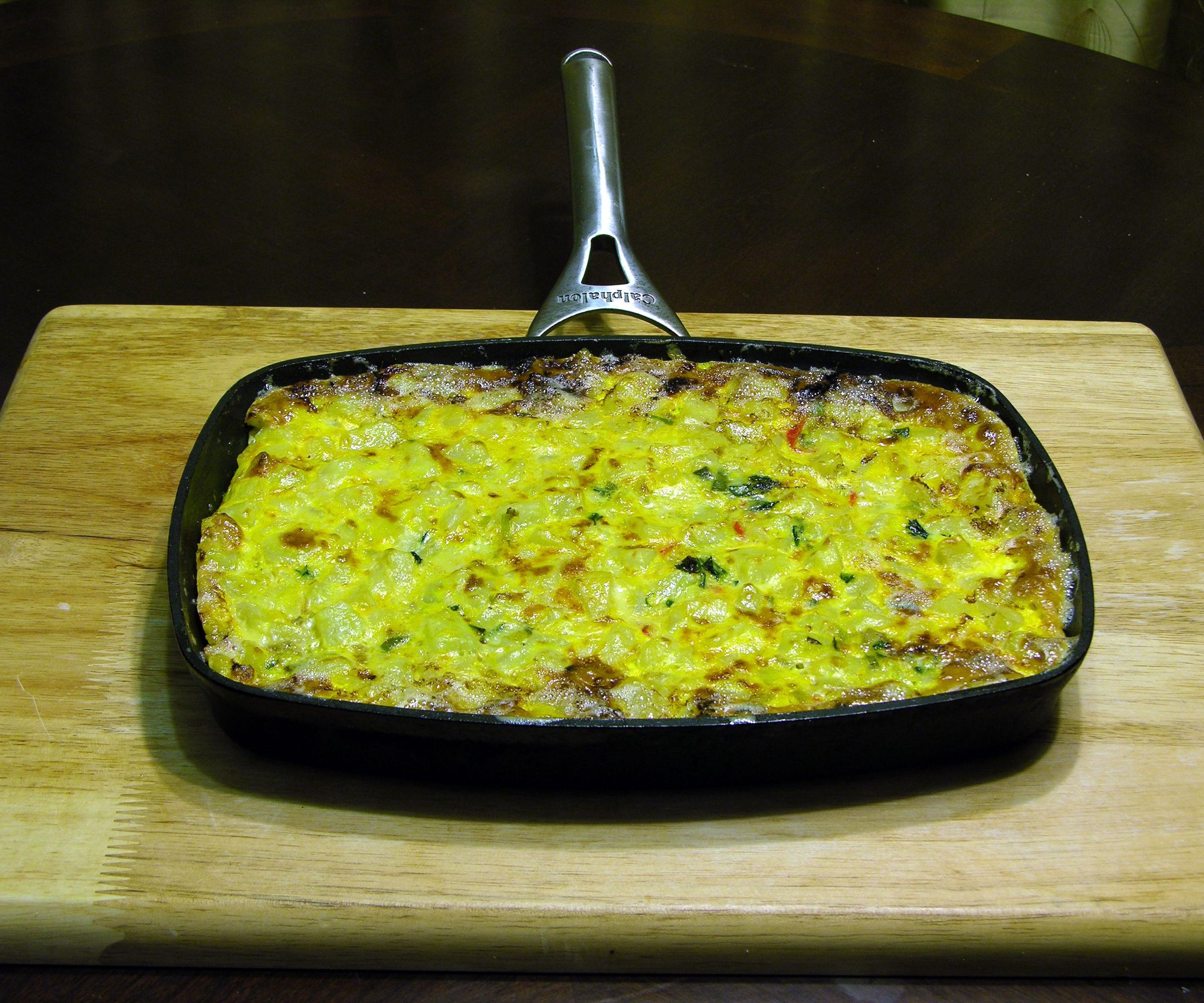 Leek Potato Egg Pie