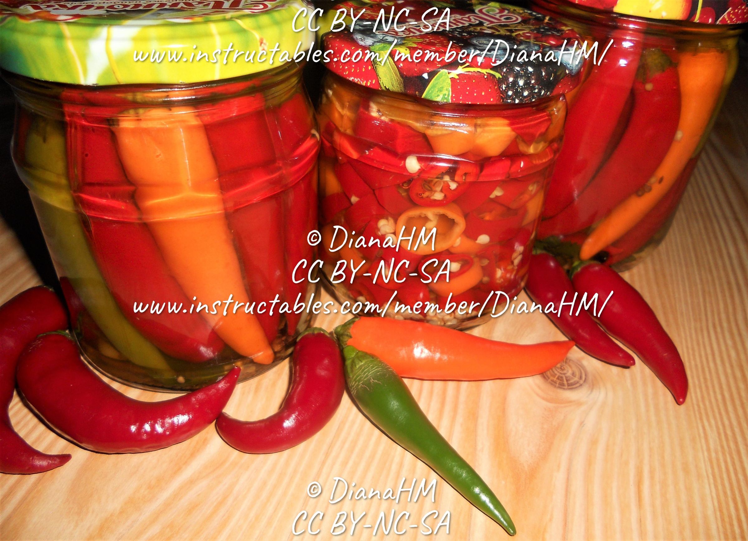 Pickled Hot Peppers and Spicy Four Seasons Pizza 7 Steps (with
