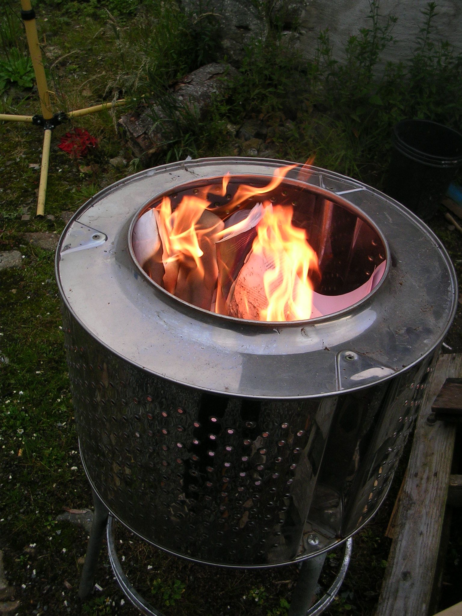 Stainless Steel Garden Incinerator - Patio Heater From Recycled Scrap. : 5  Steps (with Pictures) - Instructables