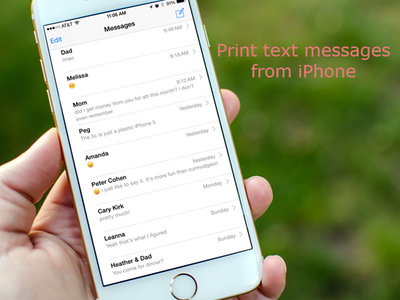 How to Print Text Messages From IPhone