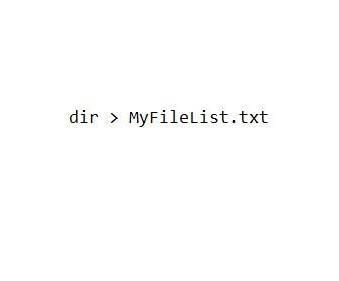 Writing Out What's in a Folder