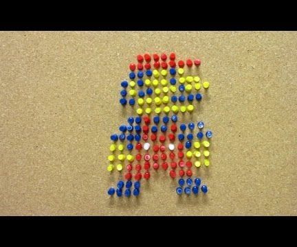 How to Make Mario With Push Pins