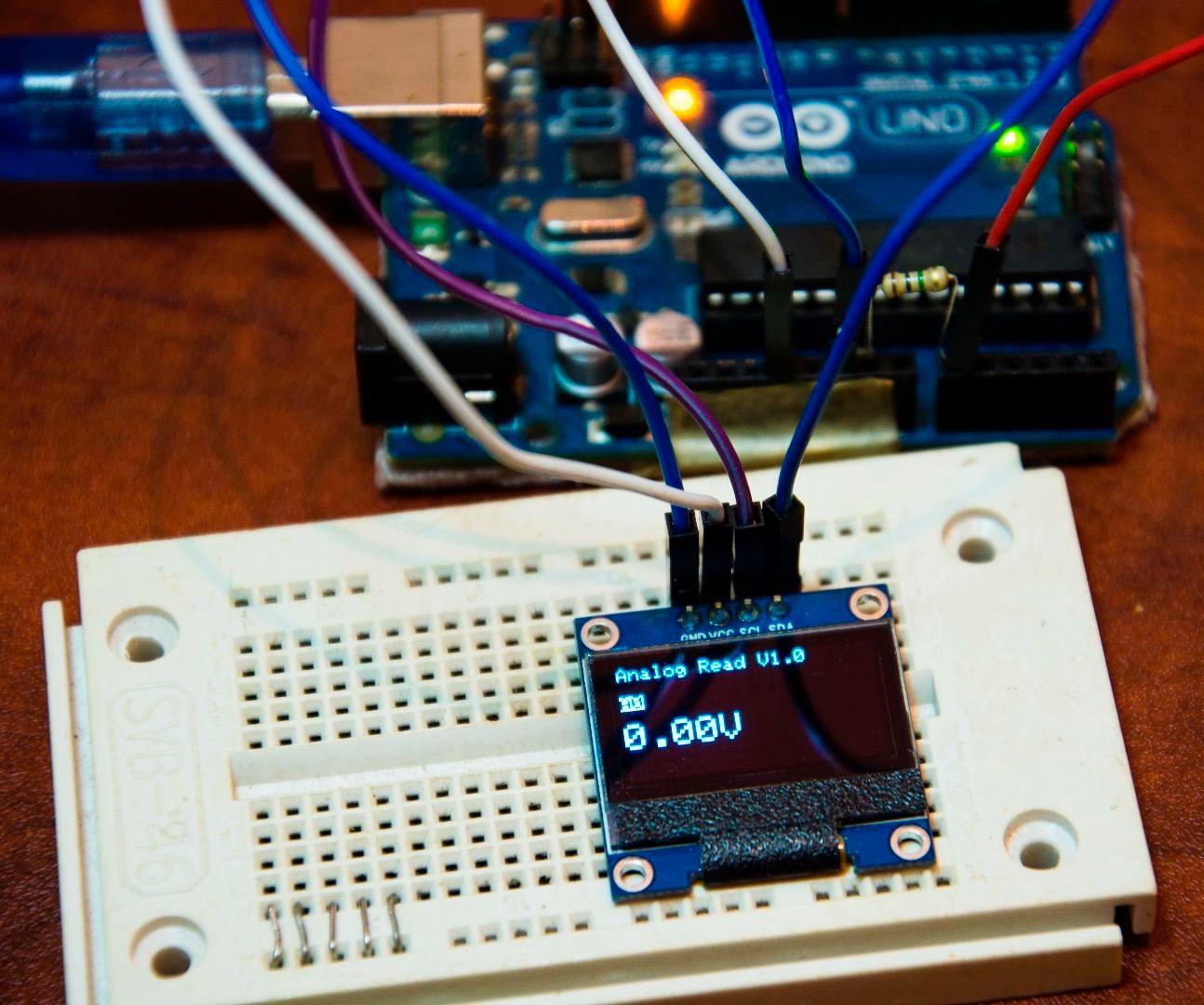 Arduino OLED Voltage Meter
