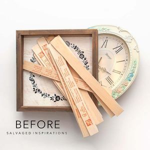 DIY Wood Clock Made From Recycled Items