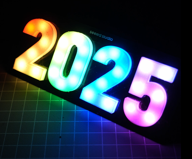The New Year 2025 PCB With WLED : 7 Steps (with Pictures) - Instructables