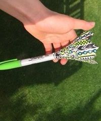 DIY Duct Tape Flower Pen