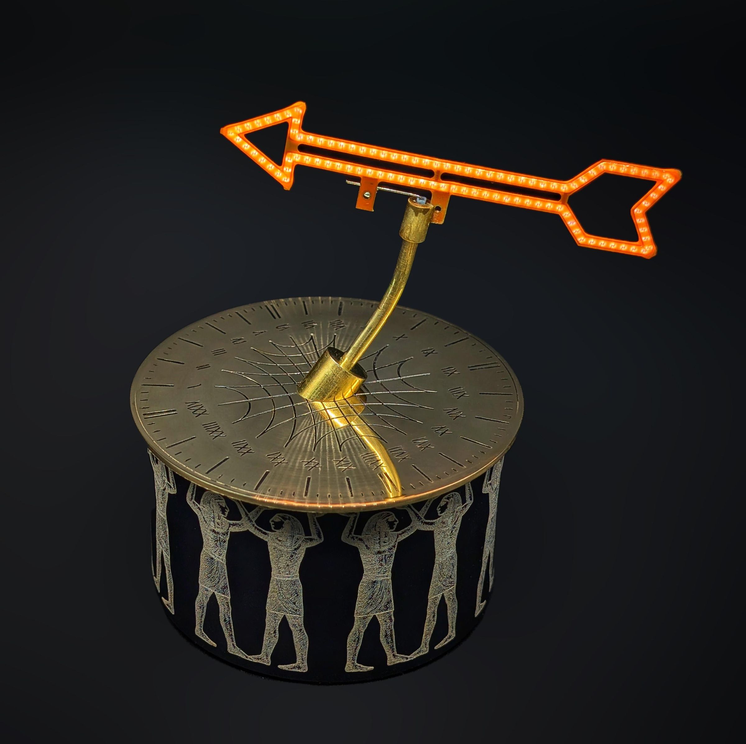 A 24 Hour Sundial That Follows the Sun's Exact Path Across the Sky