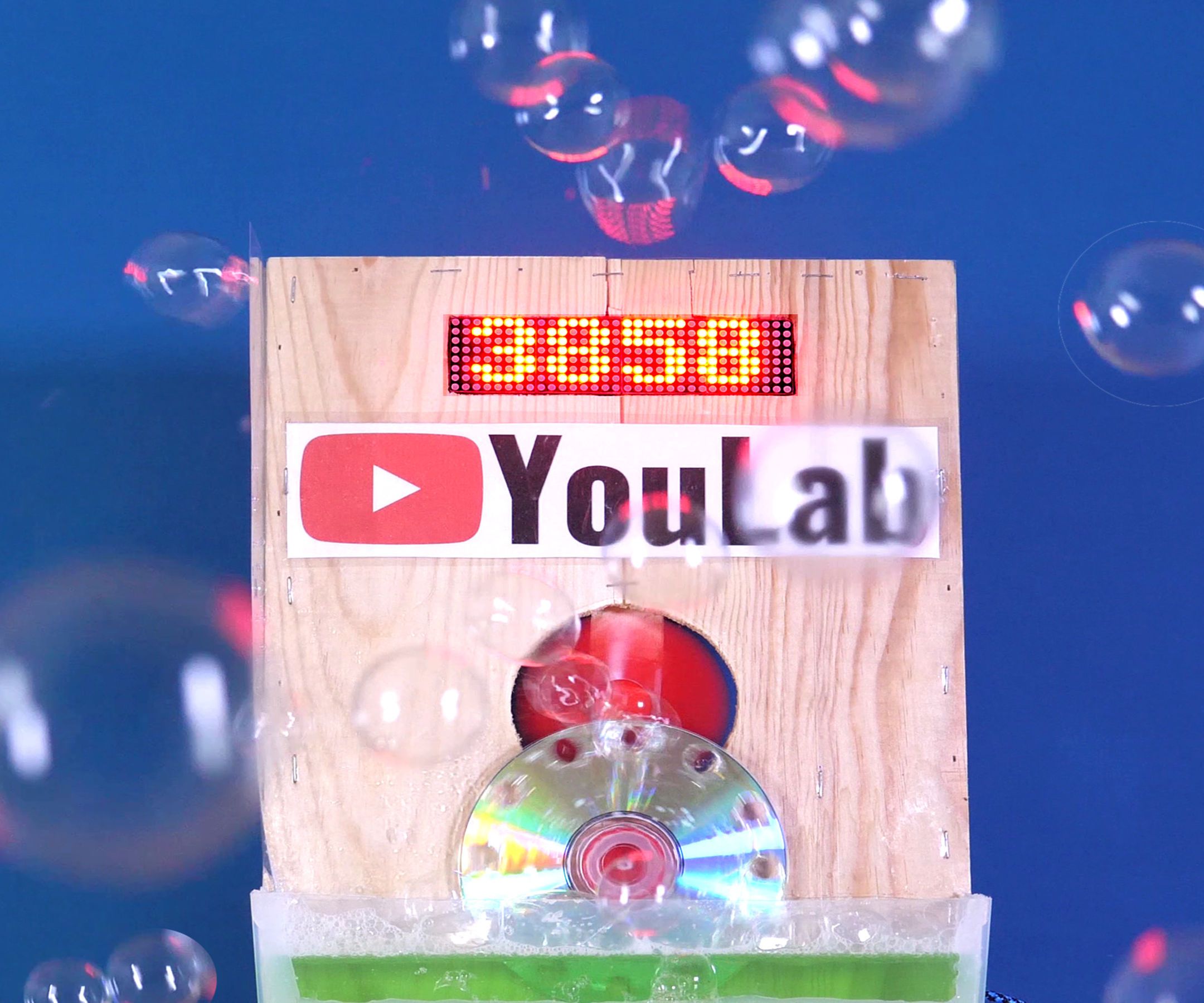 YouTube Subscriber Counter Bubble Machine