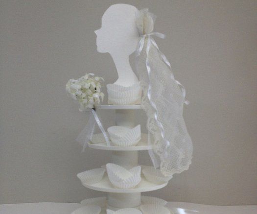 Wedding/Bridal Cupcake Stand DIY