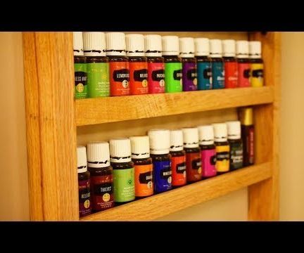 Simple DIY Hanging Essential Oils Shelf