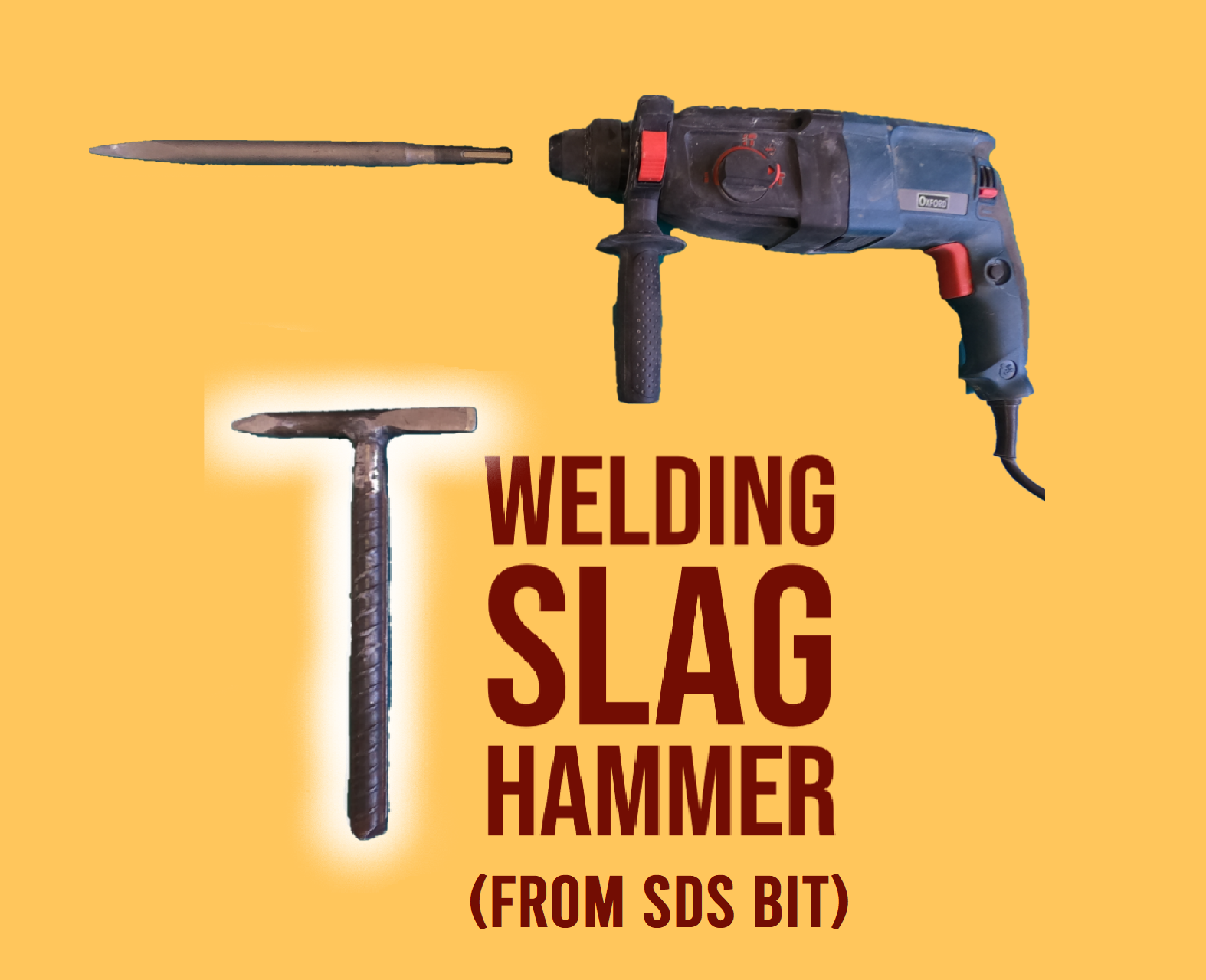 How to Make a Very Durable (and Cheap) Welding Slag Hammer 7 Steps