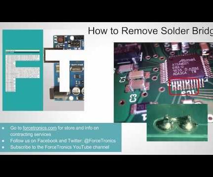 Removing Solder Bridges on Small Pins