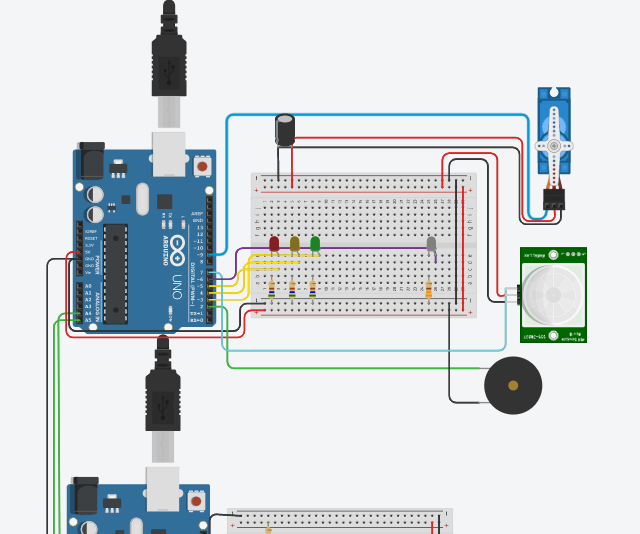Traffic Signal With Barricade and Crosswalk Timer