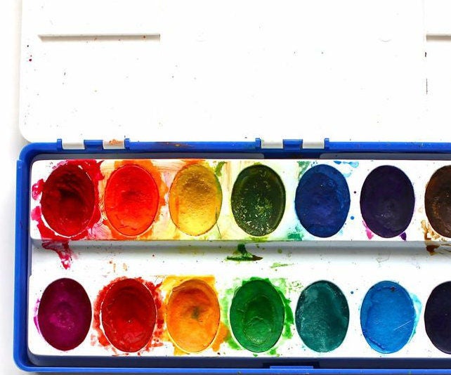 DIY Make Your Own Water Colors Using Only Cup 2 Ingredients! 3 Steps