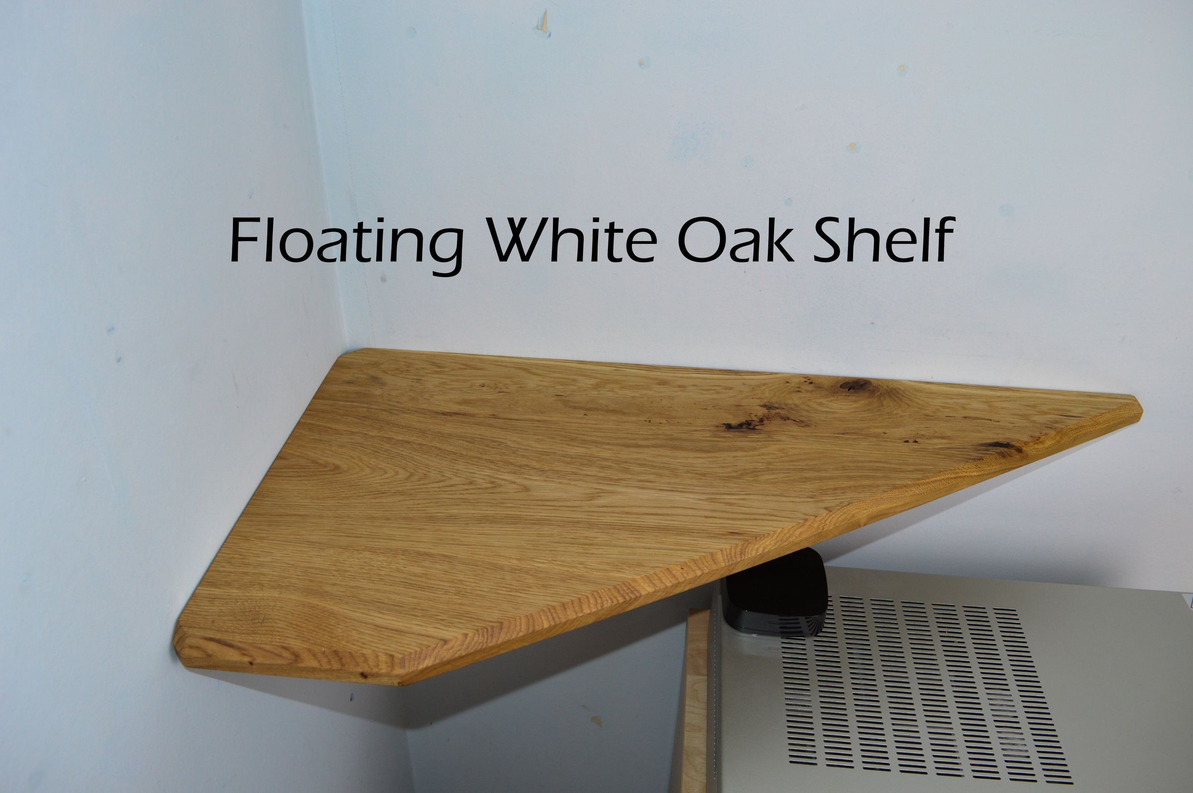Beautiful White Oak Floating Corner Shelf 10 Steps (with Pictures