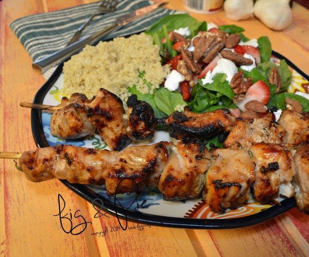 Balsamic Vinegar & Honey Chicken Skewers
