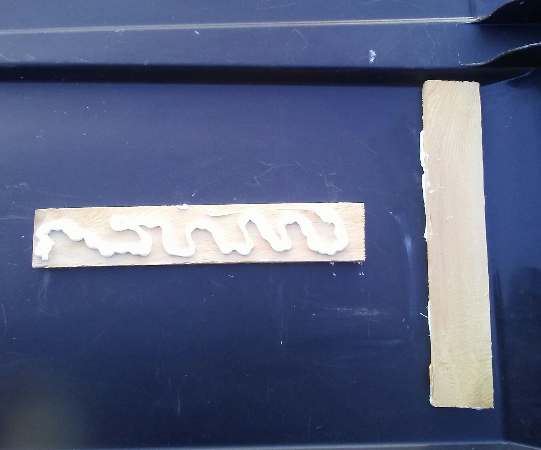 How to Glue/Adhere/Attach Wood to Plastic (Polyethylene and Polypropylene) With 100% Silicone Caulk