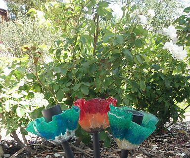 Pony Bead Flower Lights