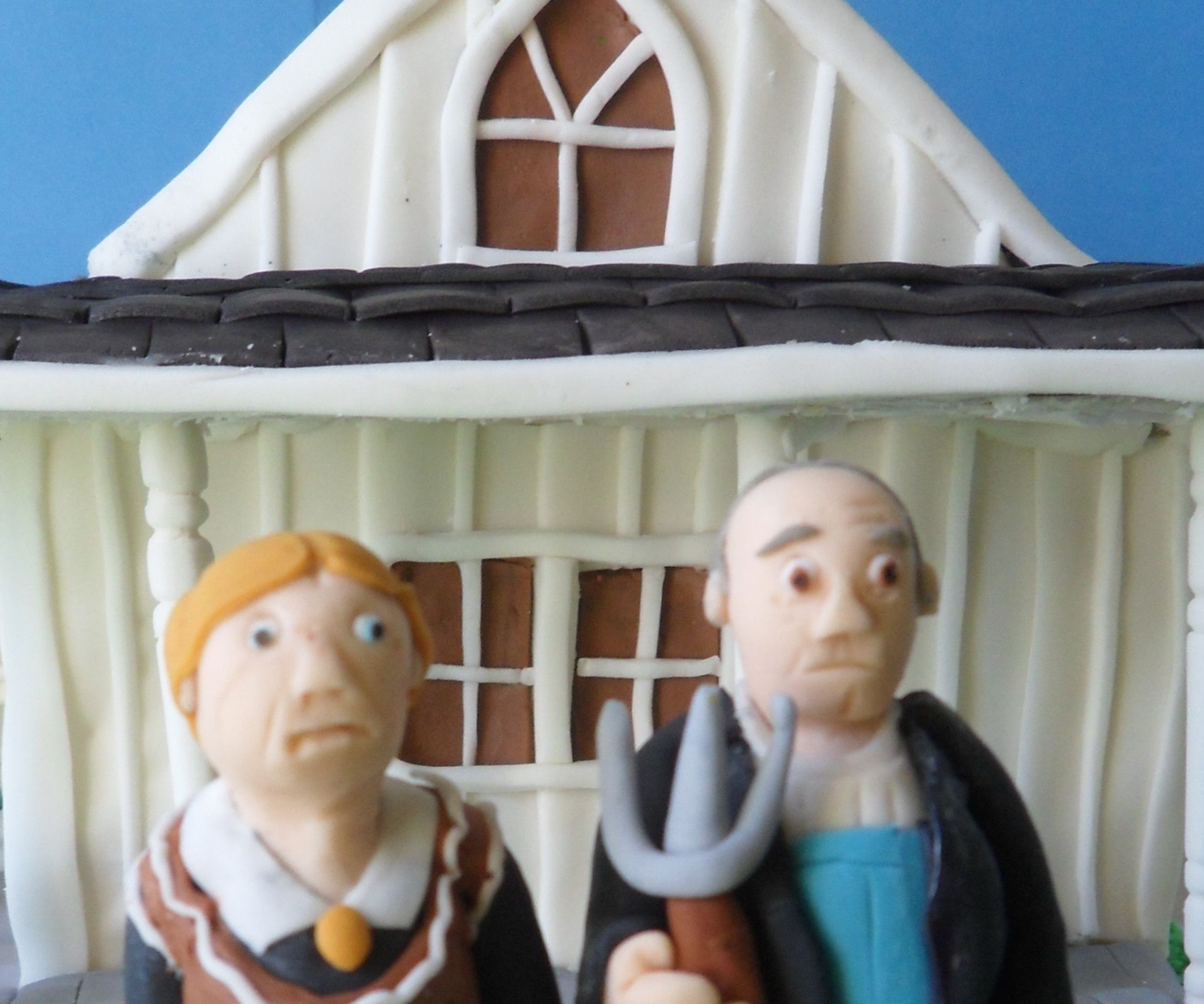 "American Gothic" Cake