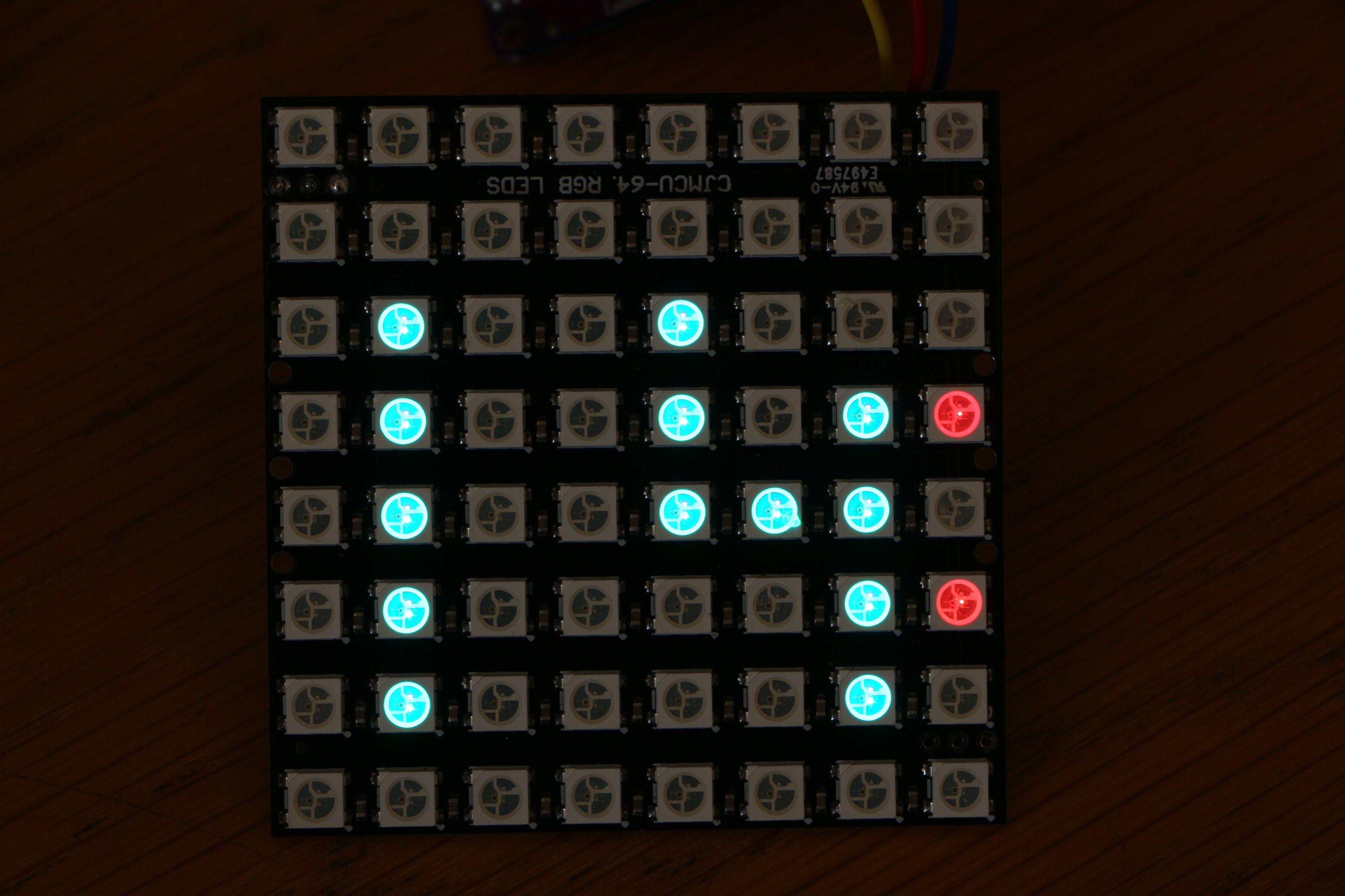 CJMCU-64 Neopixel Display Workout With Pi Pico and