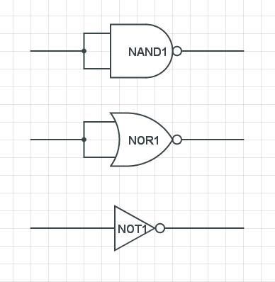 Using a NAND or NOR Gate As a NOT