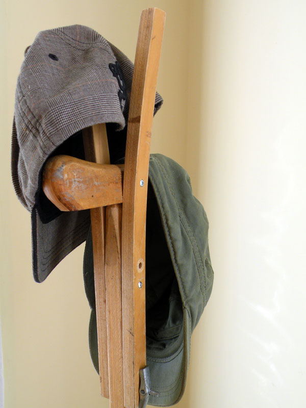 Crutch Hat Rack