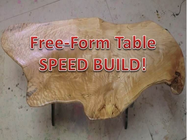Live Edge Maple Slab Table -Time Lapse