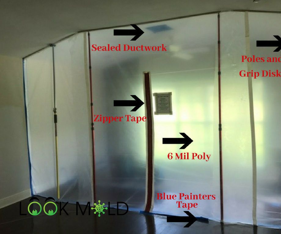 Mold Removal Containment Barrier