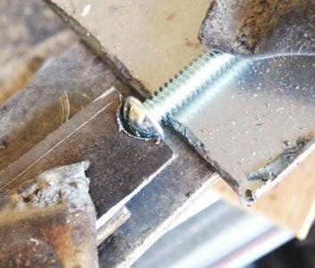 Weld a Screw to the End of the Flat Slider